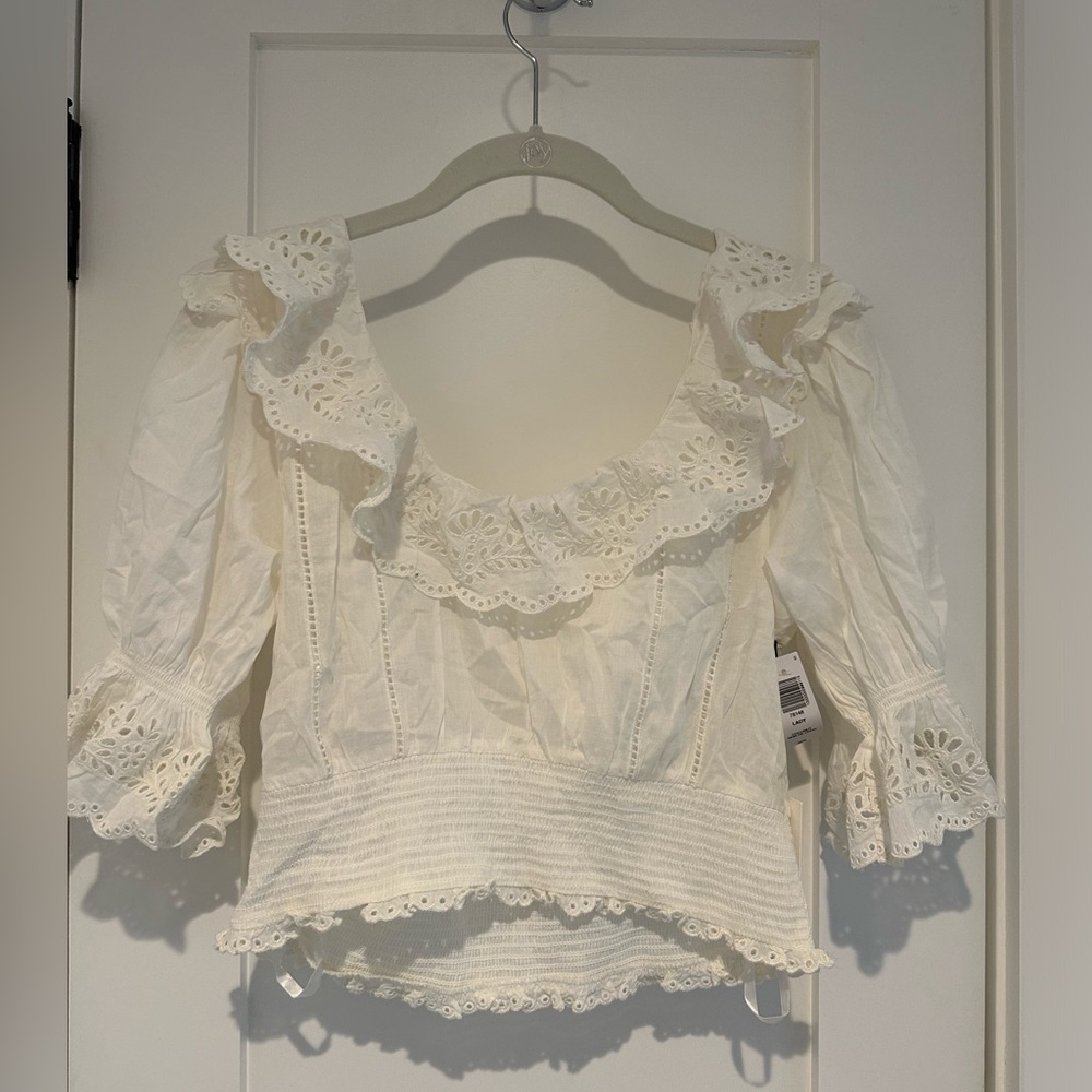 Aritzia white blouse